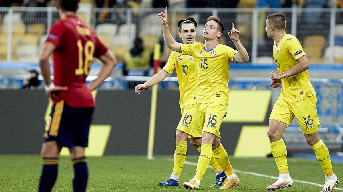 УЕФА отметил безумный гол Украины в ворота Испании в Лиге Наций: видео