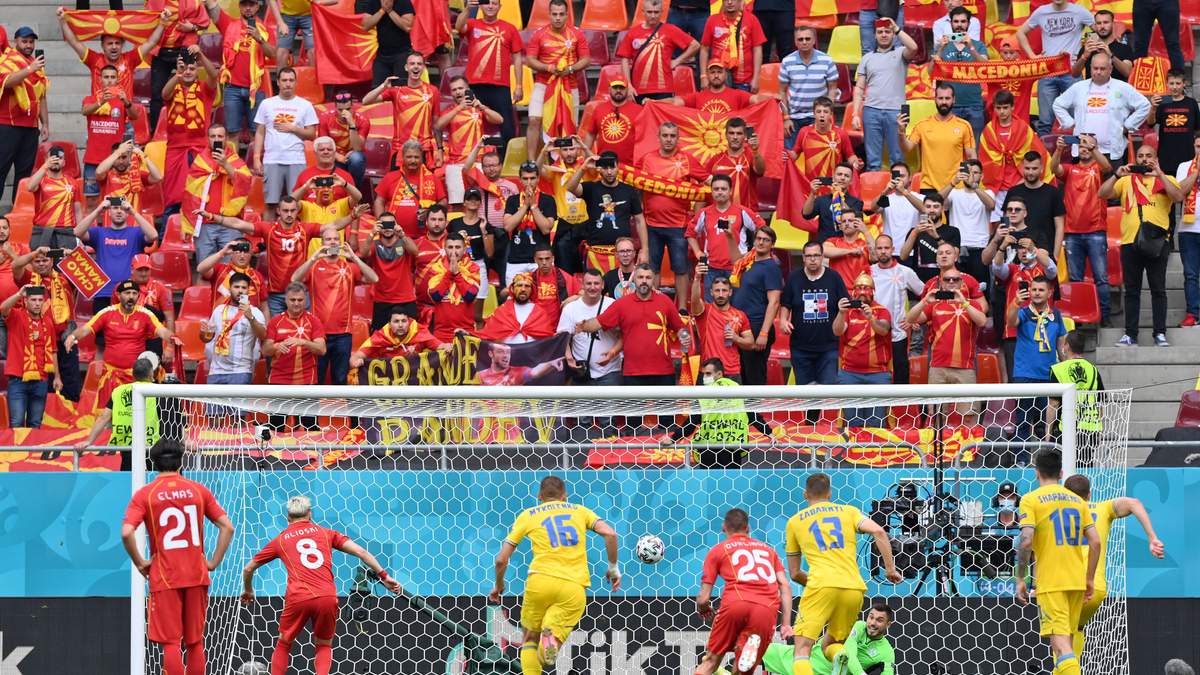 Україна – Північна Македонія: Аліоскі забив після сейву Бущана – відео пенальті