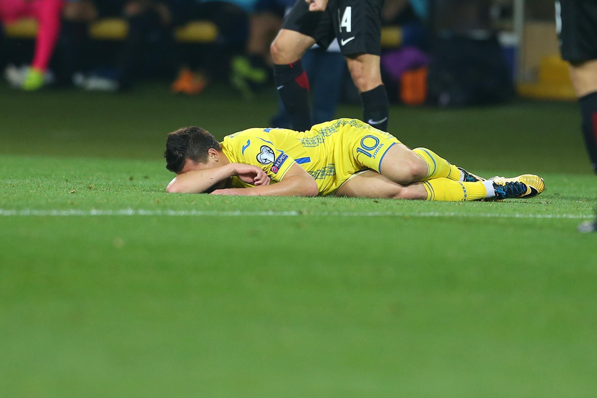 Два футболісти збірної України зазнали травми Два футболісти збірної України зазнали травми