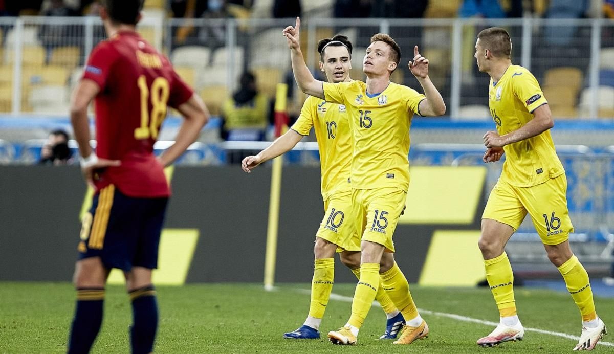 УЕФА отметил безумный гол Украины в ворота Испании в Лиге Наций: видео