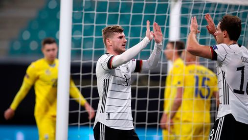 Сборная Украины уступила Германии в матче Лиги наций: видео