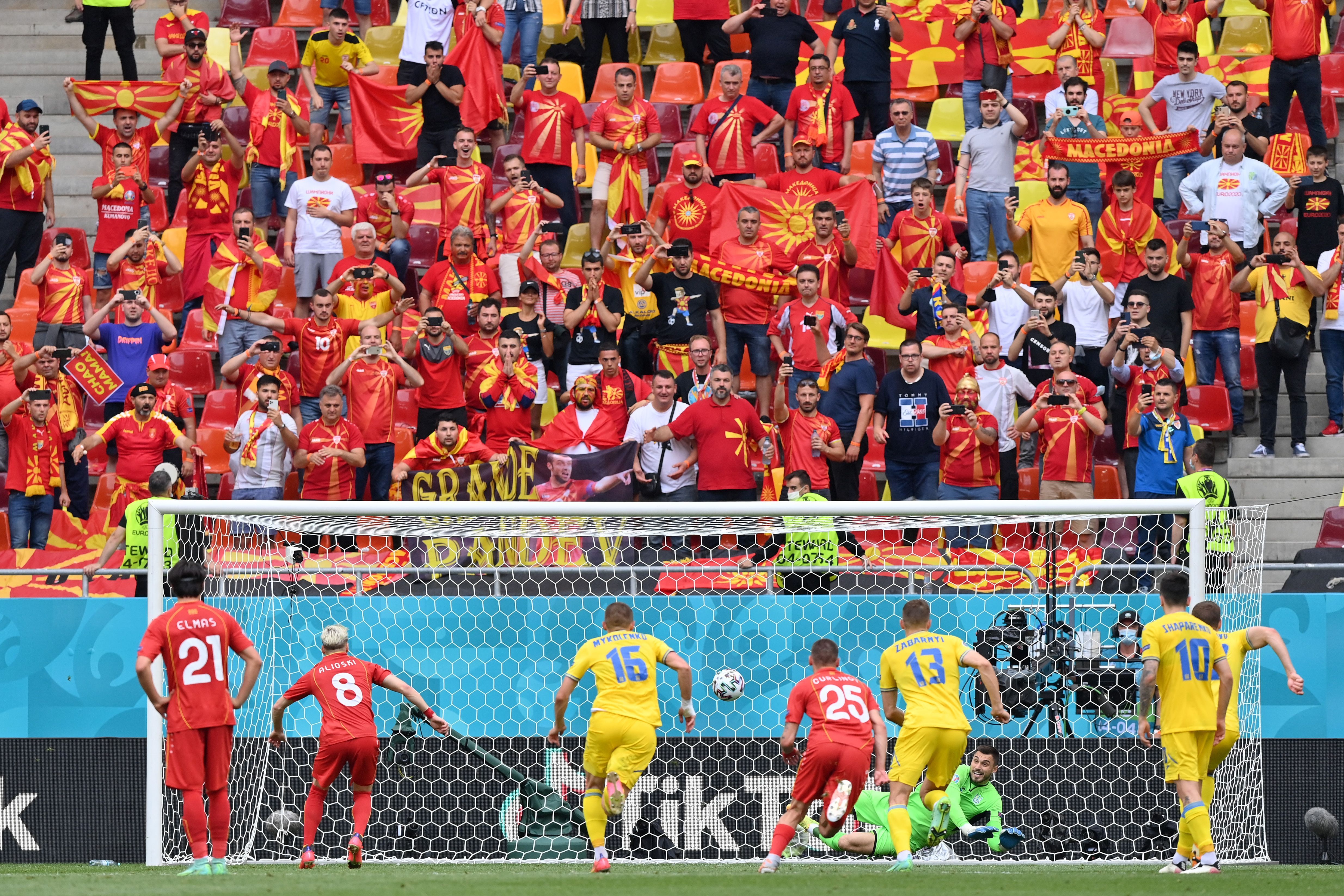 Україна – Північна Македонія: Аліоскі забив після сейву Бущана – відео пенальті